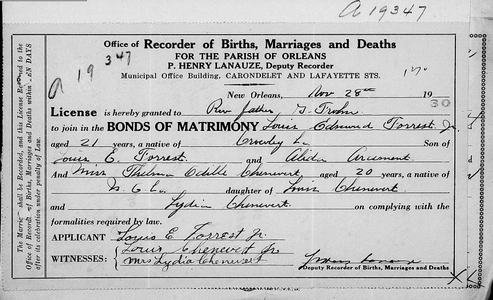 Marriage Record